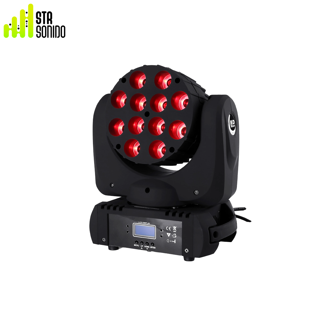 Cabeza Móvil Beam LED 12x12w RGBW