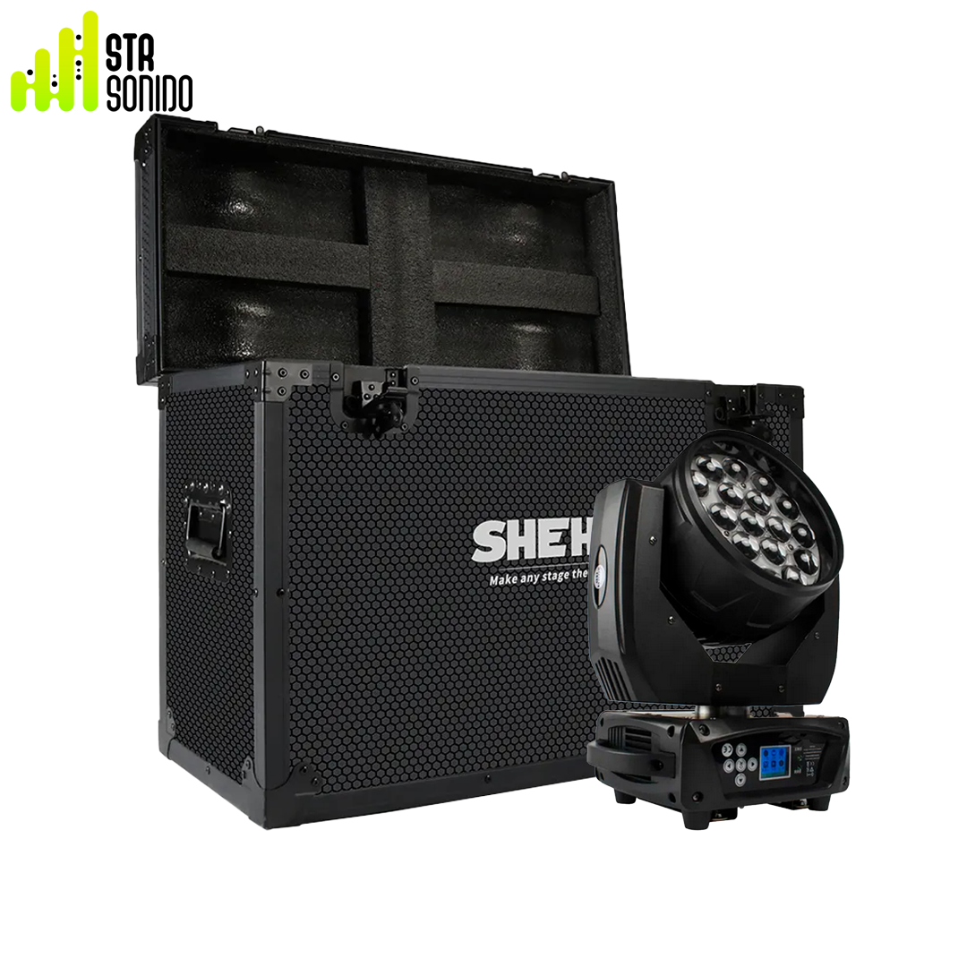 Shehds Flightcase Wash Zoom 19x15w 1